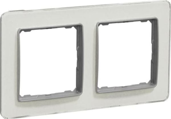 Schneider Electric Sedna Elements ram 2-fack, vitt glas
