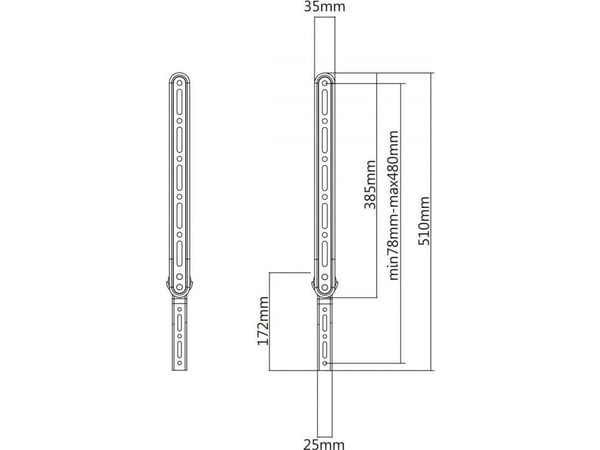 Maclean TV soundbar holder MC-912
