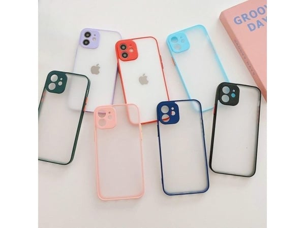 Hurtel Milky Case Silikon fleksibelt gjennomskinnelig etui til Samsung Galaxy A72 4G Marineblå