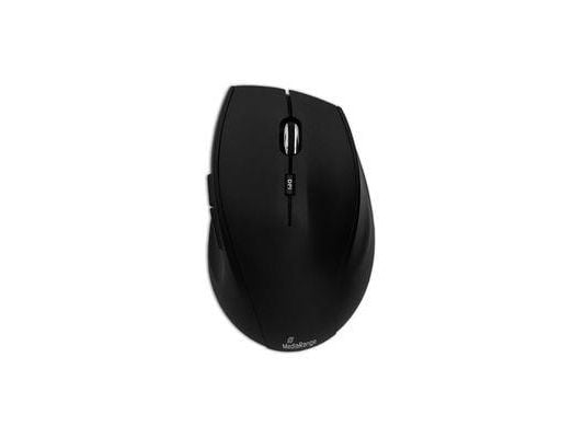 MediaRange MROS208 - Mus - optisk - 5 knapper - trådløs - 2.4 GHz - USB trådløs mottaker - svart