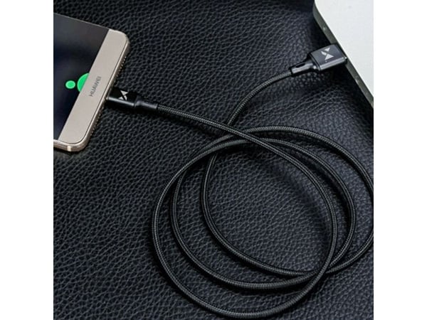 Wozinsky USB-kabel til microUSB 2,4A 1 m svart (WUC-M1B)