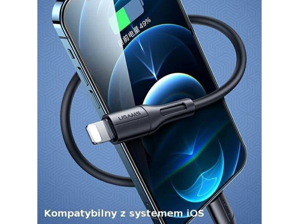 USB till Lightning-kabel Usams USB-A - Lightning 1 m blå (SJ500USB03)