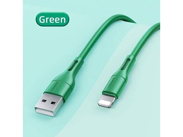 USB-kabel Usams USB-A til Lightning 1 m Grønn (SJ500USB04)