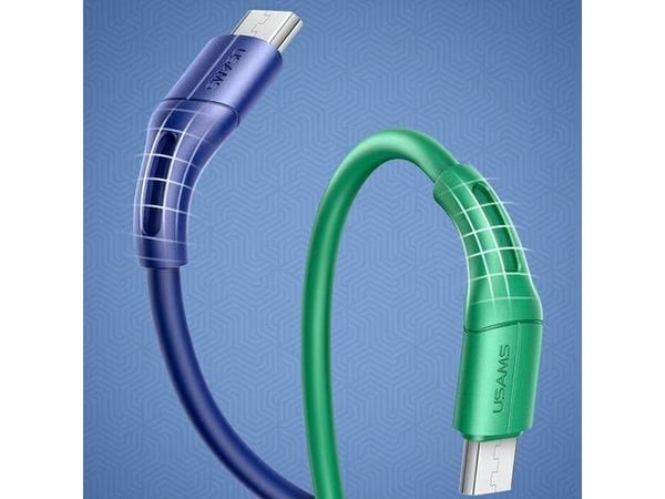 USB-kaapeli Usams USB-A - microUSB 1 m Zielony (SJ502USB04)