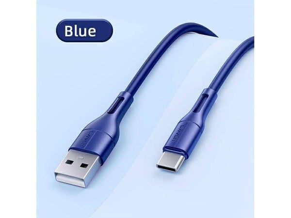 USB-kabel USAMS USB-A til USB-C 1 m blå (SJ501USB03)
