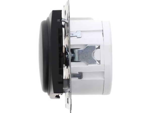Kontakt-Simon Simon 54 dreiedimmer topolet for LED-demping 230V (modul) 5-215W, matt sort, 4-leders installasjon DS9L2.01/49