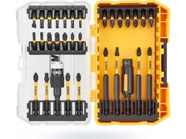 Dewalt 32 part set of acces. flextorq + term mug