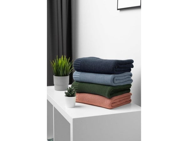 Sensillo babypledd bambus/ bomull 80x100 cm granat