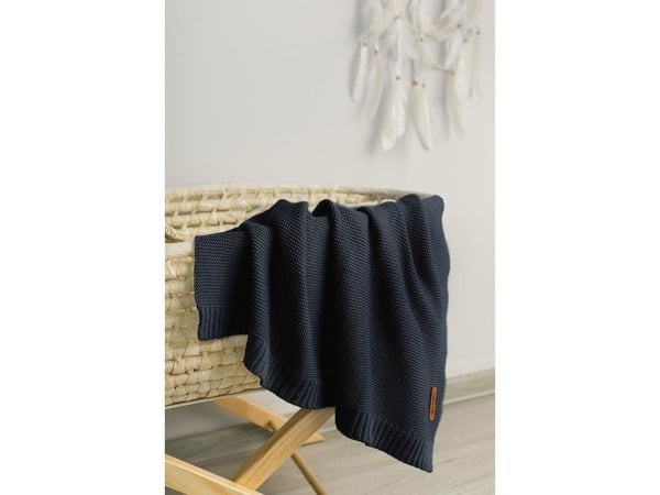Sensillo babypledd bambus/ bomull 80x100 cm granat