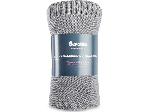 Sensillo BAMBOO-COTTON BLANKET 80X100 CM HARMAA