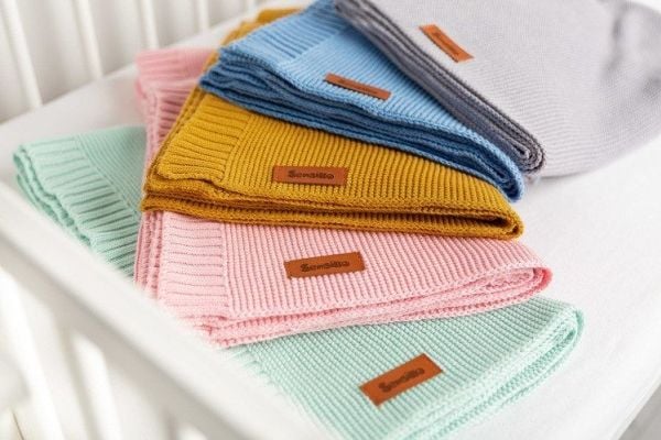 Sensillo BAMBOO-COTTON BLANKET 80X100 CM HARMAA