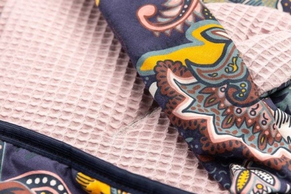 Sensillo trekk til bilstol vaffel boho, skitten rosa