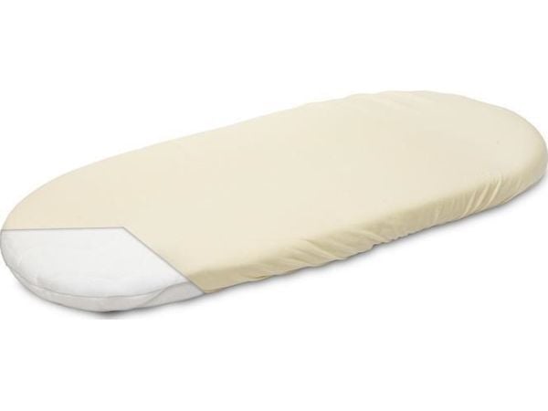 Sensillo jersey laken til barnevogn, krem 35x75