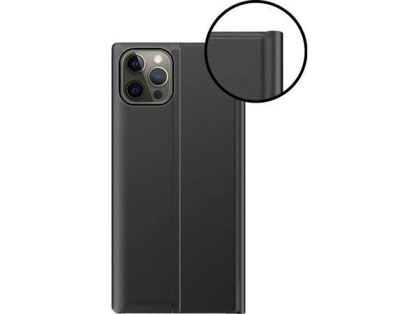 Hurtel Sleep Case flip cover Smart Cover iPhone 13 Pro vaaleanpunainen