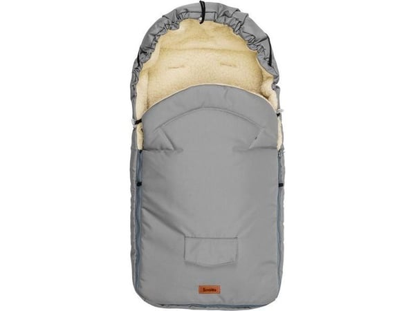 Sensillo WOOL SLEEPING BAG - vaaleanharmaa PRAM (95x40)