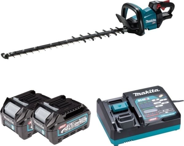 Makita UH007GD201 - Häcksax - sladdlös - 40 V - 2.5 Ah - 2 batterier, laddare medföljer - 2000/3000/4000 spm - 750 mm - skärkapacitet: 25 mm - 5.2 ...