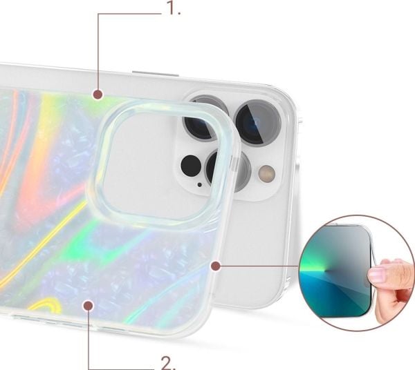 Kingxbar Shell Series lyxigt mobilskal för iPhone 13 Pro – päron-mint
