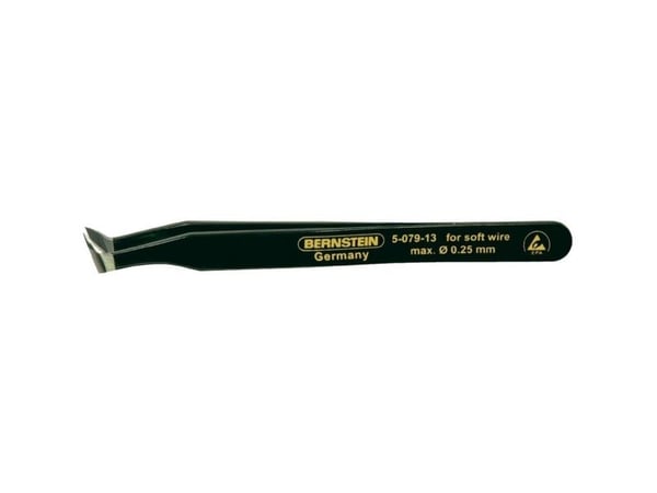 Bernstein 5-079-13, Karbonstål, Svart, Flat, Buet, 25 g, 115 mm