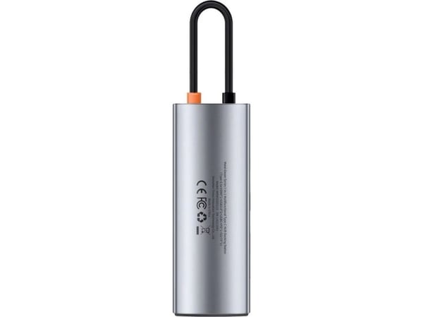 Baseus Metal Gleam, USB Type-C, HDMI, USB 3.0, USB Type-C, MicroSD (TransFlash), SD, 5000 Mbit/s, 30 Hz, 3840 x 2160 piksler