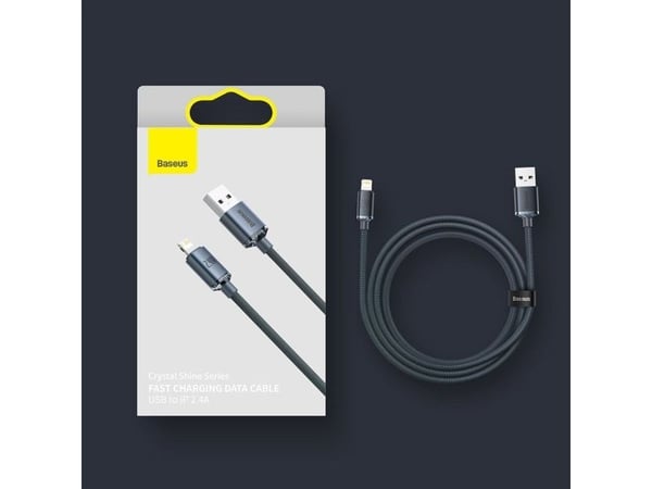 Baseus CAJY000003, 1,2 m, Lightning, USB A, Hankjønn, Hankjønn, Blå