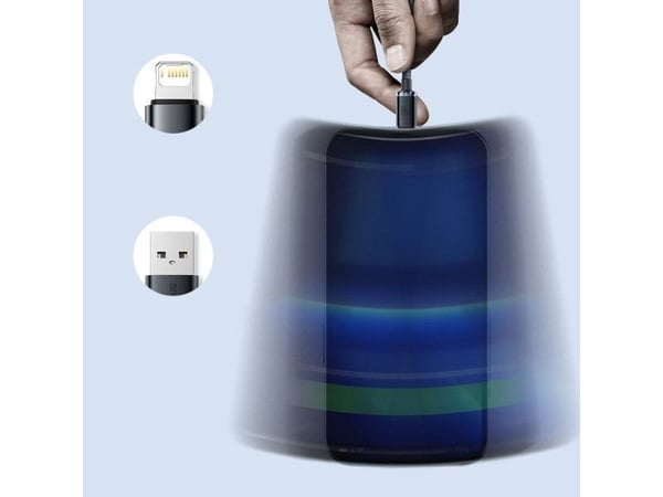 Baseus CAJY000003, 1,2 m, Lightning, USB A, Hankjønn, Hankjønn, Blå