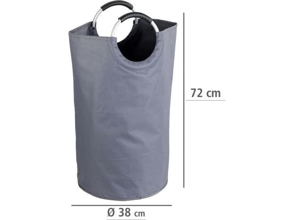 Vaskekurv Wenko Jumbo 69 liter 38 x 72 cm antrasitt polyester