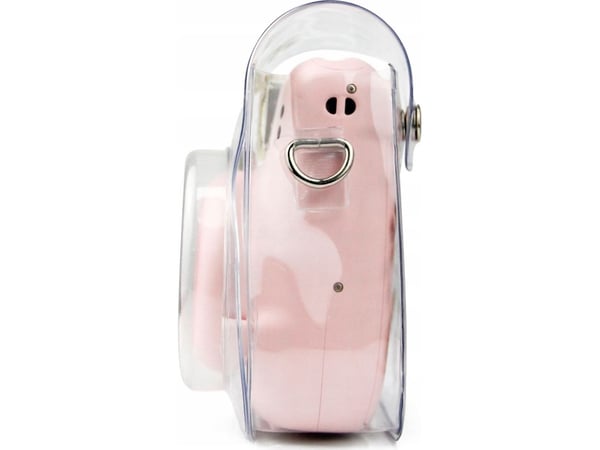 LoveInstant Instax Mini 11 etui / transparent lilla paljetter