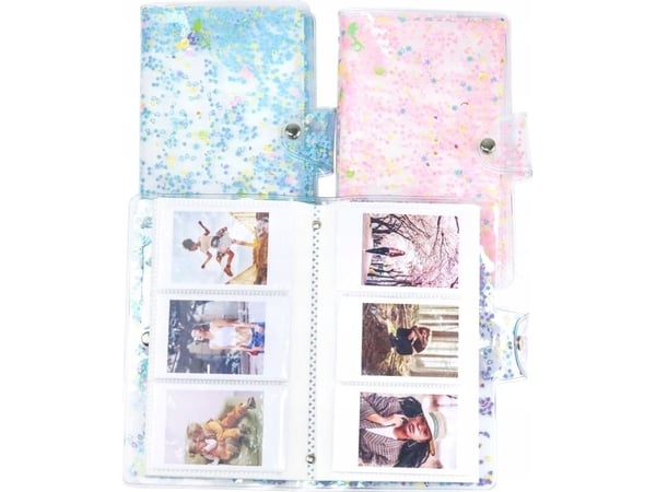 LoveInstant Photo Album For Fujifilm Instax Mini 7 8 9 11 / Paljetter Blå