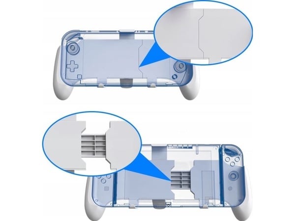 JYS Grip Pad Holder Controller For Nintendo Switch Oled, Nsw Lite, Nsw/White