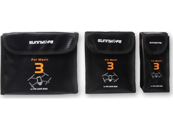 SunnyLife DJ Mavic 3 etui Brannsikker / For 2 batterier / M3-dc105-2
