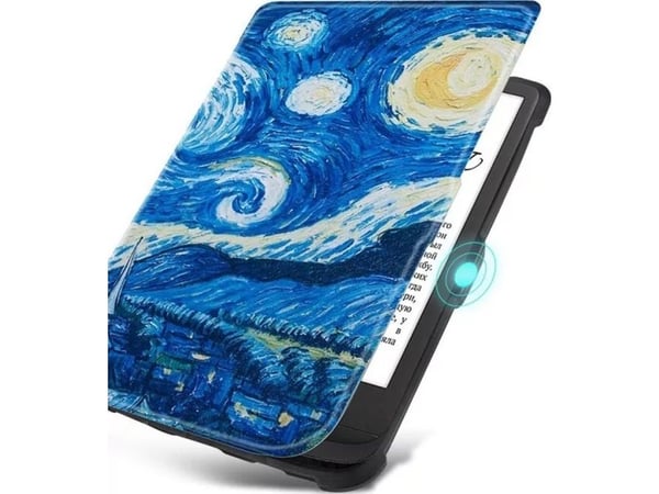 Strado etui grafisk til Pocketbook Touch Lux 4/5 627/616/628 (Square) universell