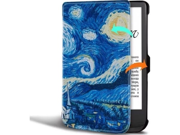 Strado etui grafisk til Pocketbook Touch Lux 4/5 627/616/628 (Square) universell