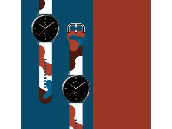 Rem Moro til Samsung Galaxy Watch 40/41/42/43/44 mm - silikon klokkerem med mønster 8