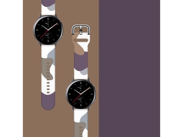 Strap Moro-reim til Samsung Galaxy Watch 45 / 46 / 47 mm - silikon klokkerem - mønster 9