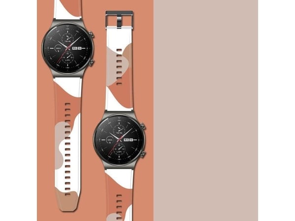 Rem Moro bånd til Huawei Watch GT2 Pro i silikon - klokkerem mønster 6