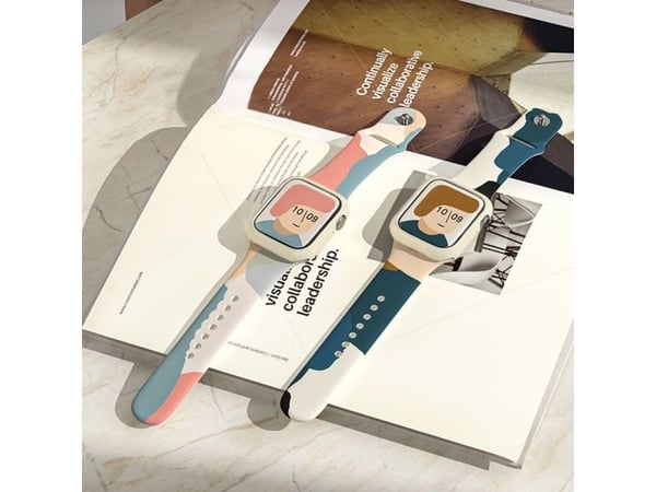 Hurtel Strap Moro-bånd for Apple Watch 6/5/4/3/2 (44mm / 42mm) silikonrem camo-klokkearmbånd (5)