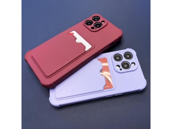 Card Armor etui/pungdeksel til Xiaomi Redmi 10X 4G / Xiaomi Redmi Note 9 - silikone armor med airbag - svart