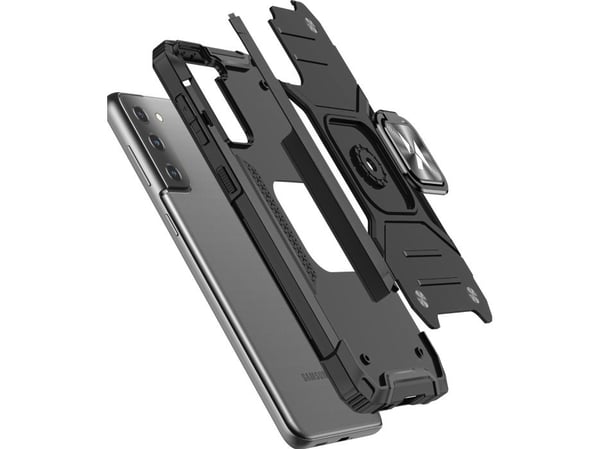 Wozinsky Wozinsky Ring Armor Armored Hybrid Deksel + Magnetisk holder for Samsung Galaxy S22 Ultra Gold