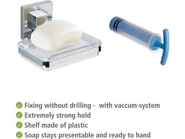 WENKO Vacuum-Loc såpeholder Quadro for montering uten boring
