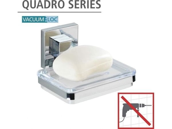 WENKO Vacuum-Loc såpeholder Quadro for montering uten boring