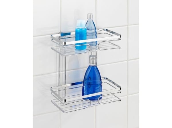 Wenko dusjkopp/badekurv stativ Premium 24 x 27 x 13,5 cm krom sølv