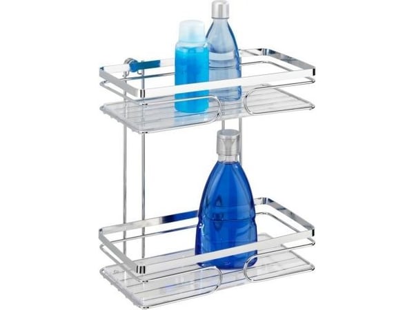 Wenko dusjkopp/badekurv stativ Premium 24 x 27 x 13,5 cm krom sølv