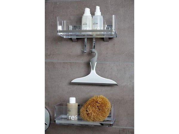Wenko dusjkorg til rack Vacuum-Loc Quadro 25,5 x 15 cm rustfritt stål krom