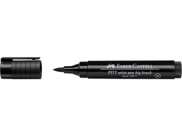 Faber-Castell PITT Artist Pen Big Brush - Børstepenn - permanent - svart - tusj