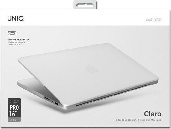 Apple Uniq Unikalus skydd Claro MacBook Pro 16" (2021), transparent / matt transparent