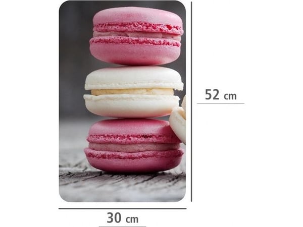 WENKO Macarons, Rektangulær, Glass, Plast, Flerfarget, Brødvarer, Frukt & grønsaker, Bilde, 300 mm