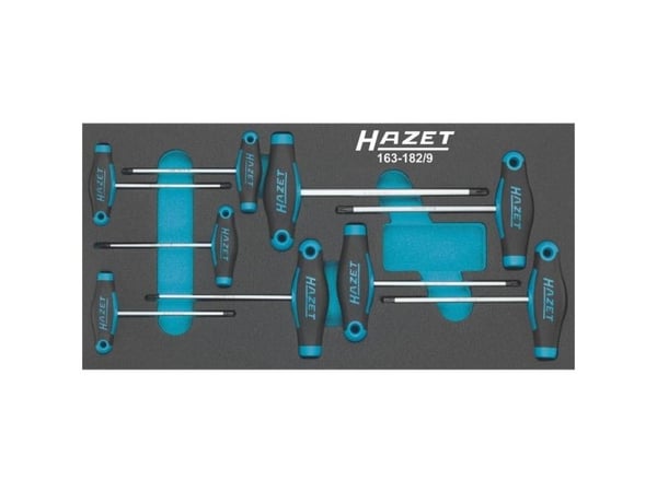 HAZET 163-182/9, 34,2 cm, 172 mm, 292 g, musta,sininen