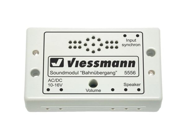 Viessmann 5556 lydmodul, jernbaneovergang ferdig komponent