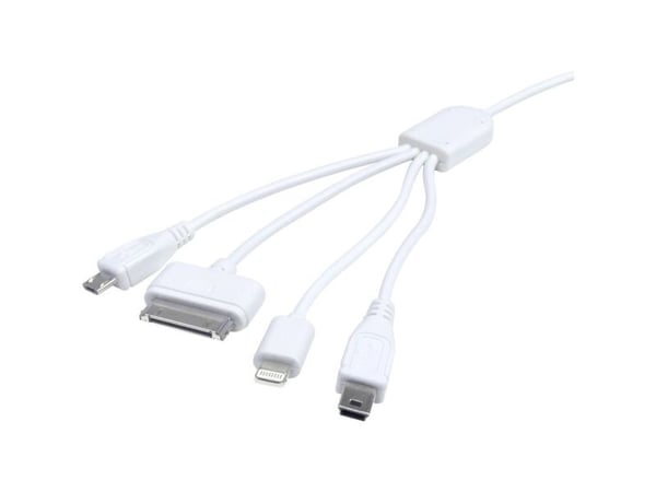 Eufab USB-laderkabel USB-A hanplugg, Apple Lightning, Apple 30-pol, USB-micro-B hanplugg, USB-mini-B hanplugg, 0,37 m 16494 Eufab USB-laderkabel USB-A hanplugg, Apple Lightning, Apple 30-pol, USB-micro-B hanplugg, USB-mini-B hanplugg, 0,37 m 16494