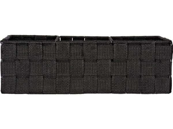 WENKO Adria, Oppbevaringsbrett, Sort, Rektangulær, Plast, Polypropylen (PP), Monokromatisk, 320 mm